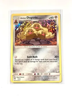 Pokemon Alolan Dugtrio Holo 11/12 2019 McDonalds Promo - Image 2