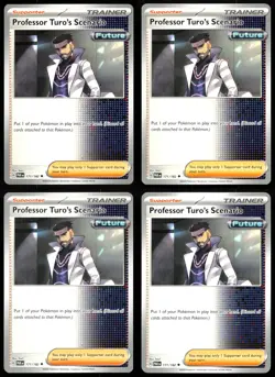 4x Professor Turo's Scenario 171/182 Paradox Rift Playset Near Mint Pokemon TCG - Image 2