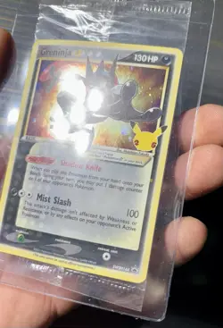 Greninja Gold Star HOLO BLEED! Pokemon Celebrations Promo SEALED NM 2021 25th - Image 3