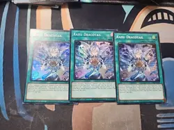 3x Rahu Dracotail JUSH-EN009 Super Rare 1st Ed NM Playset X3 Yugioh - Image 1