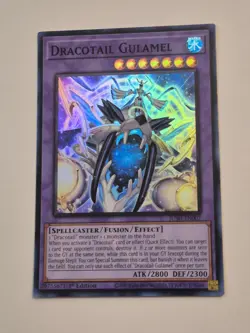 Dracotail Gulamel JUSH-EN007 Super Rare 1st Ed NM Yugioh - Image 1