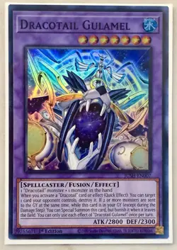 Dracotail Gulamel JUSH-EN007 Super Rare 1st Ed NM Yugioh - Image 1