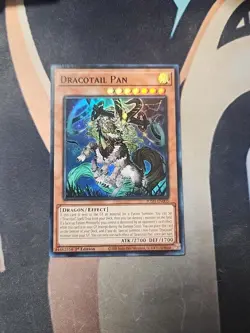 Dracotail Pan JUSH-EN003 Super Rare 1st Ed NM Yugioh - Image 1