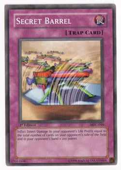 USA Seller Yugioh Secret Barrel - MFC-046 - Common - 1st Edition LP - Image 1