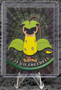 Topps Pokemon Victreebell #71 HOLO/FOIL TV Animation Edition Black Logo EX/LP - Image 1
