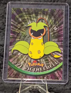 Topps Pokemon Victreebell #71 HOLO/FOIL TV Animation Edition Black Logo EX/LP - Image 3