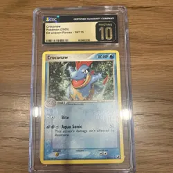 Pokemon Card Croconaw (EX Unseen Forces) 38/115 EXC/NM Non-Holo Uncommon TCG!!!! - Image 1