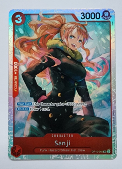 Sanji OP10-005 English SR Royal Blood One Piece Card Game Mint - Image 1
