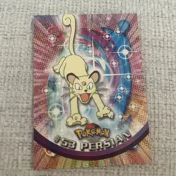 #53 Persian, Pokemon TCG Red Logo Topps TV Animation Edition, Reg, NM - Image 1
