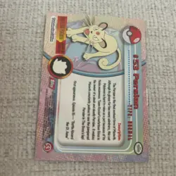 #53 Persian, Pokemon TCG Red Logo Topps TV Animation Edition, Reg, NM - Image 2