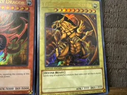 Yugioh Tcg Egyptian God Card Trio Slifer Obelisk Winged Dragon Of Ra Lc01 - Image 4