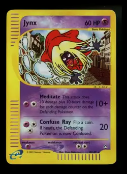 Jynx 18/147 Aquapolis 2002 Reverse Holo Rare Pokemon Card TCG - Image 1