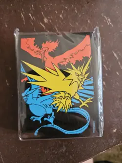 Pokemon Hidden Fates ETB Moltres Zapdos Articuno Card Sleeves New - 65 Ct Sealed - Image 1