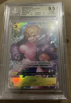 One Piece Card Lilith Alt Art OP07-111 500 Years in the Future PSA 10 - Image 1