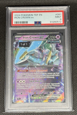 PSA 9 Iron Crown ex 081/162 Double Rare Temporal Forces Pokemon TCG Card Pokemon - Image 1