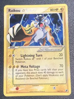 Raikou Unseen Forces Gold Star 114/115 Pokemon Card Ungraded - Image 1