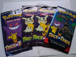 4 Pack Pokemon TCG Trick or Trade Booster Packs Halloween Card Lot Bundle - Image 1