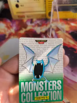 Pokemon Karte Card Golbat Monsters Collection Carddass 1996 japanese Exc-NM - Image 2