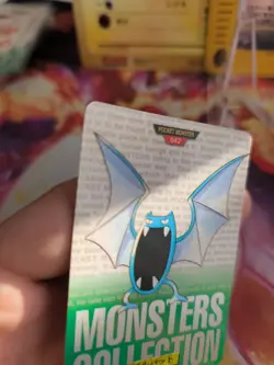 Pokemon Karte Card Golbat Monsters Collection Carddass 1996 japanese Exc-NM - Image 5