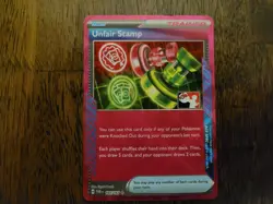 Pokemon Trading card Game Unfair Stamp Prize Pack Series Cards Holo - Image 1
