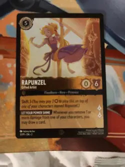 Rapunzel Gifted Artist 31 Disney Lorcana Promo Card Cold Foil - Image 1