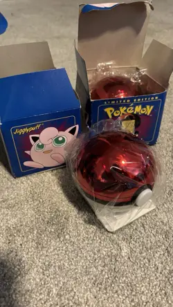 1999 Pokemon 23k Gold Plated Card Jigglypuff Pokeball from Burger King SEALED. - Image 1