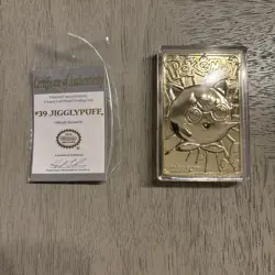 1999 Pokemon 23k Gold Plated Card Jigglypuff Pokeball from Burger King SEALED. - Image 3