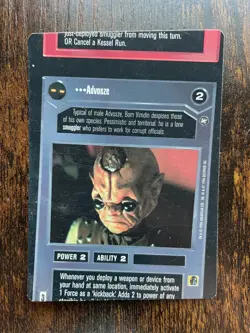 Star Wars CCG A New Hope Miscut Error Card Advosze / Oo-ta Goo-ta, SoloU - Image 1