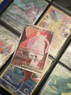 Pokemon Team Rockets Mewtwo EX Holo Card 213/182 Destined Rivals Series - Image 1