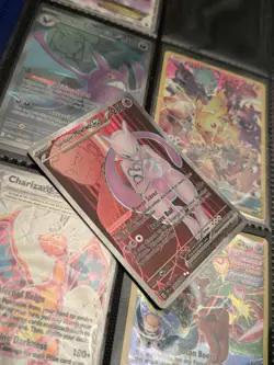 Pokemon Team Rockets Mewtwo EX Holo Card 213/182 Destined Rivals Series - Image 3