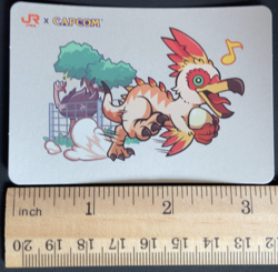 Kulu-Ya-Ku Monster Hunter Toyohashi 28 JR Capcom Card 2024 Japanese - Image 2