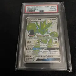 Pokemon Scizor GX Hidden Fates Shiny Vault Holo Card SV72/SV94 PSA 10 - Image 2