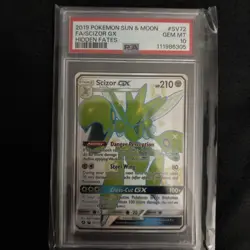 Pokemon Scizor GX Hidden Fates Shiny Vault Holo Card SV72/SV94 PSA 10 - Image 5