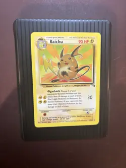 LP Pokemon (3rd Print 1999-2000) RAICHU Card FOSSIL Set 29/62 Non-Holo Rare - Image 1