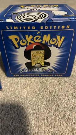 Pokemon 23K Gold Plated Poliwhirl Trading Card 1999 Burger King Limited Edition - Image 4