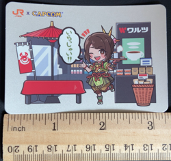 Yomogi Monster Hunter Toyohashi 27 JR Capcom Card 2024 Japanese - Image 2