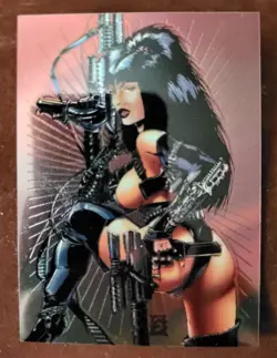 Comic Images High Impact Double Impact Chromium Refractor Promo Card - Image 1