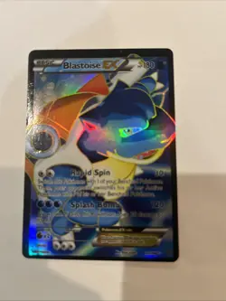 Pokemon TCG Blastoise-EX XY Holo Full Art Ultra Rare Card 155/160 2014 - Image 1