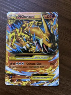 Secret Rare FLASHFIRE XY Foil Holo Mega M Charizard 107/106 2014 Pokemon Card - Image 1