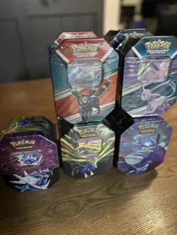Pokemon Azure Legends & V Heroes Tins Umbreon, Sylveon, Dialga, Xerneas, Kyogre - Image 1