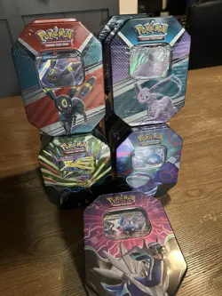 Pokemon Azure Legends & V Heroes Tins Umbreon, Sylveon, Dialga, Xerneas, Kyogre - Image 2