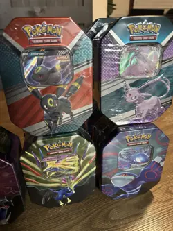 Pokemon Azure Legends & V Heroes Tins Umbreon, Sylveon, Dialga, Xerneas, Kyogre - Image 3