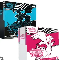 Pokemon Black Bolt & White Flare Elite Trainer Box ETB Set of 2 Both - Image 1