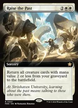 Raise the Past (#447) - Extended Art FDN NM MTG - Image 1