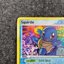 Squirtle 64/100 EX Crystal Guardians Reverse Holo Pokemon Stamped - Image 2