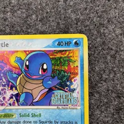 Squirtle 64/100 EX Crystal Guardians Reverse Holo Pokemon Stamped - Image 3