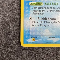 Squirtle 64/100 EX Crystal Guardians Reverse Holo Pokemon Stamped - Image 5