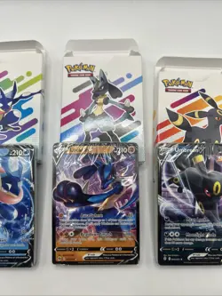 Umbreon Lucario & Greninja V Play Pokemon TCG Event Exclusive Sealed Decks Lot - Image 3