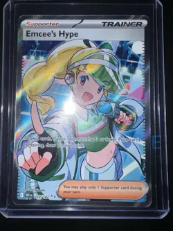 Emcee's Hype - 220/182 - Pokemon Destined Rivals Ultra Rare NM - Image 1