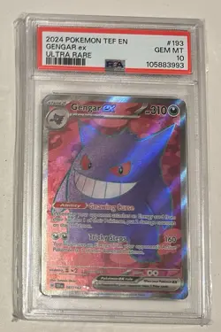 PSA 10 GEM MINT Pokemon Gengar ex Ultra Rare Temporal Forces TEF EN 193/162 - Image 4